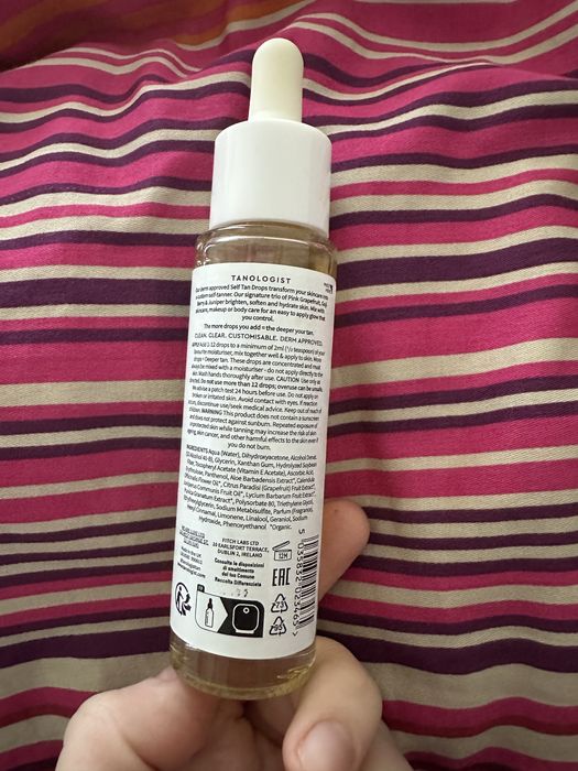 Kropelki samoopalające brązujące Tangologist face body drops do ciała