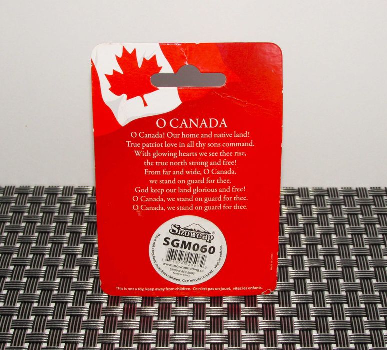 Magnetic Snow Globe Canadian Souvenir Snowcap