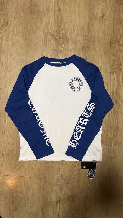 niebieski long sleeve chrome hearts