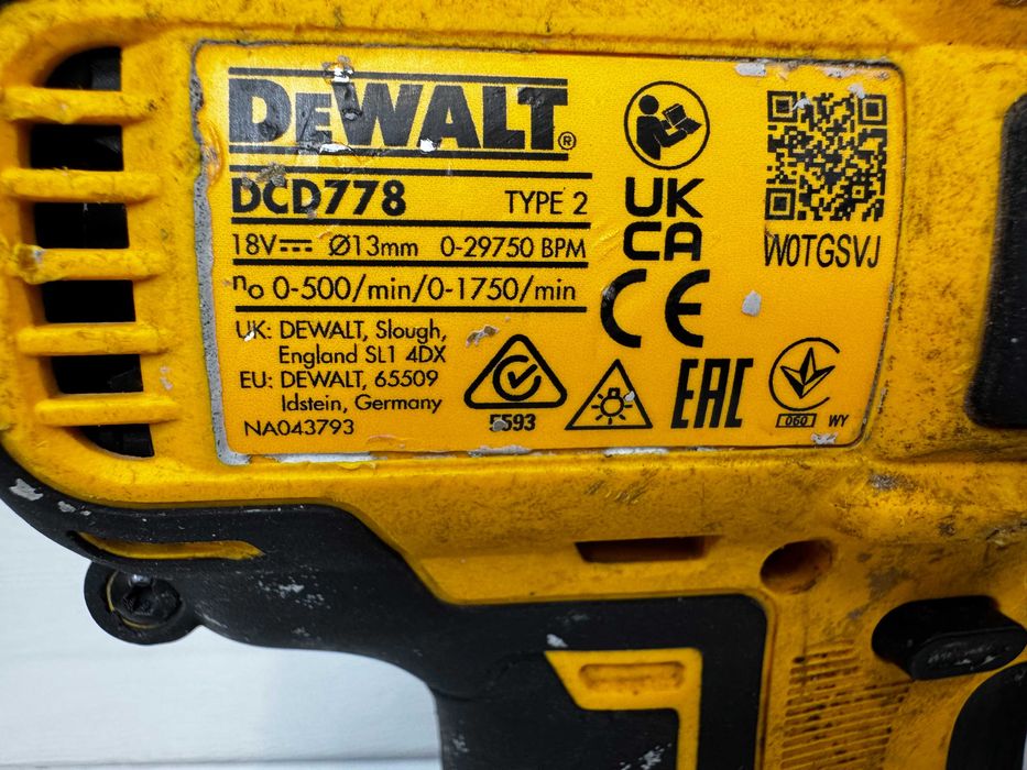 Wkrętarka Dewalt 18V DCD778 z udarem wiertarka