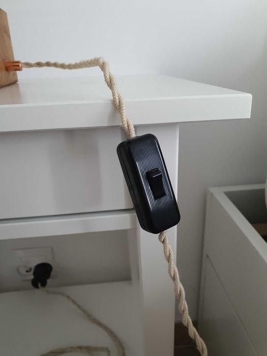 2 szt. Lampki nocne dębowe w stylu retro żarówki LED