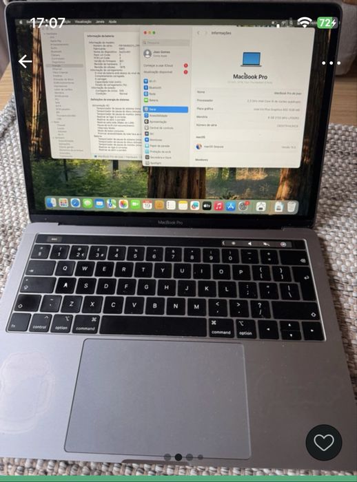 Macbook pro 13 de 2019