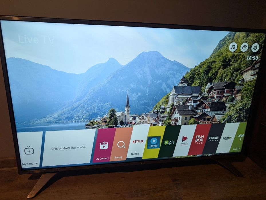 LG 49 cali UH6507 4k DVB-T2