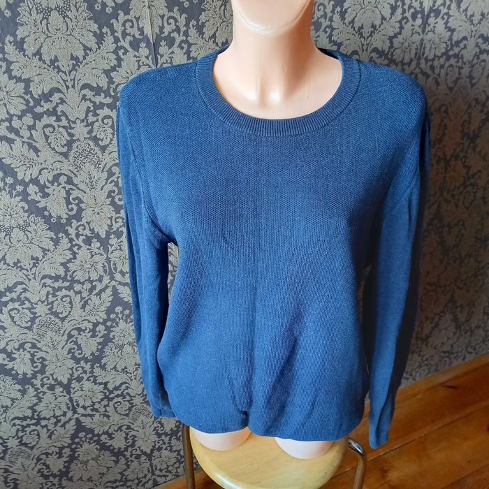niebieski sweter L 100% bawełna