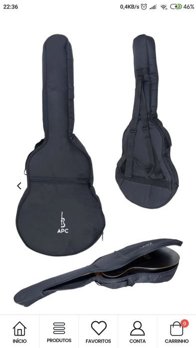 Saco almofadado para guitarra APC