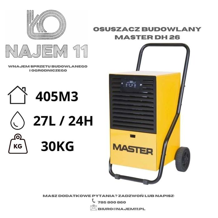 *WYNAJEM-Osuszacz /osuszacz budowlany/nagrzewnice elektryczne/olejowe*