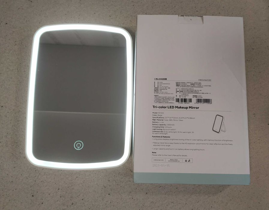 Зеркало для макияжа с подсветкой Xiaomi JORDAN & JUDY версия NV505