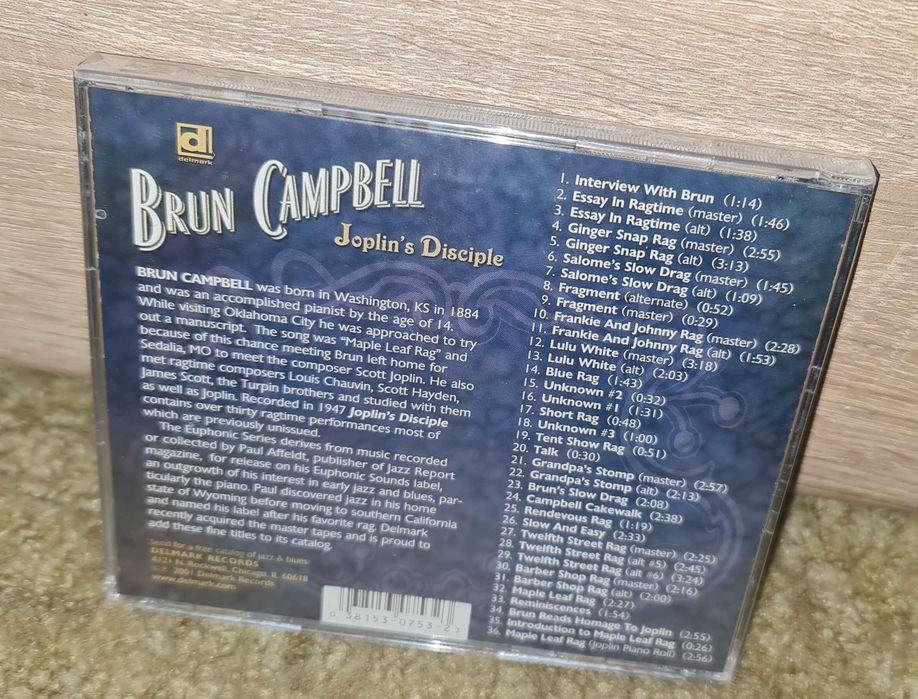 Brun Campbell / JOPLIN'S Disciple / CD / FOLIA /