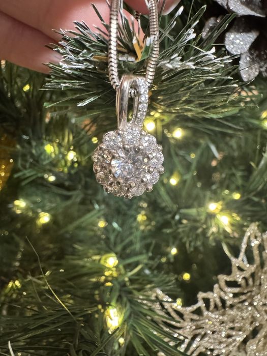 Срібна підвіска родована