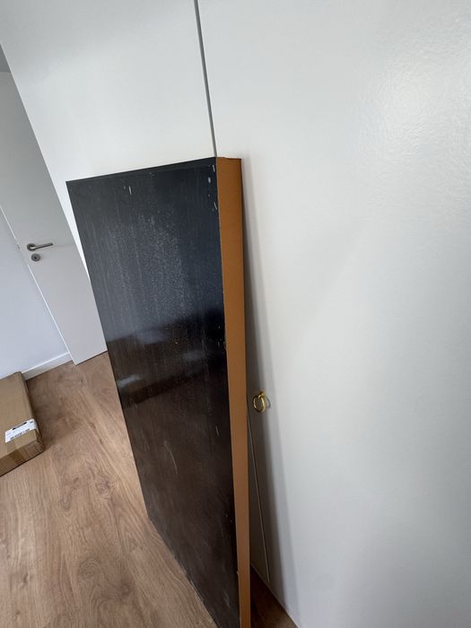 Bancada de cozinha preto brilhante