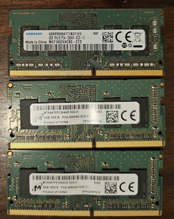 Memoria Ram Portatil 3 Modulos 4Gb