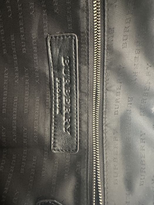 Torba do reki burberry czarna pikowana