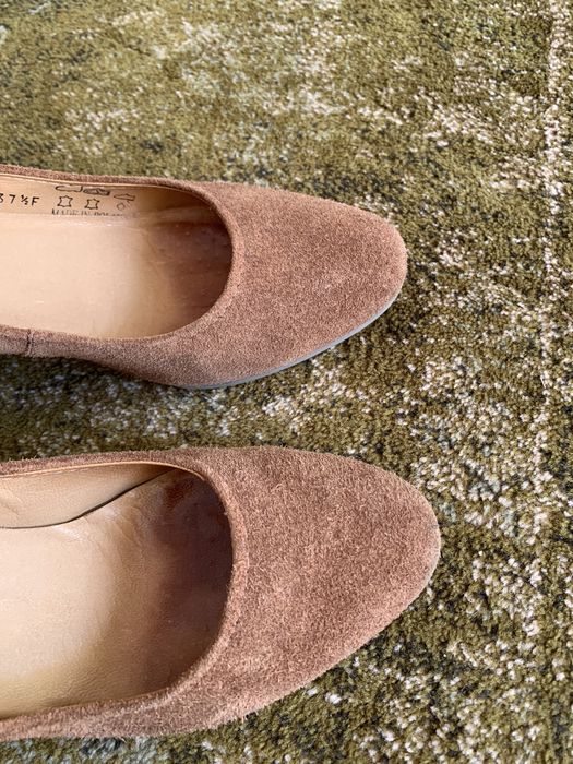Buty zamszowe brązowe r. 37,5