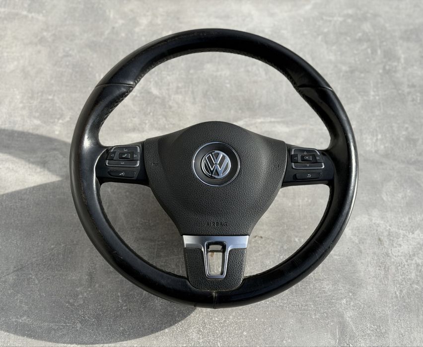 Мультируль Golf 6 Passat CC B6 B7 кермо подушка Гольф 6 Пассат ЦЦ Б6 Б7 шкіряний кожаний