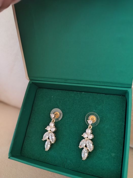 Piękne Kolczyki ślubne