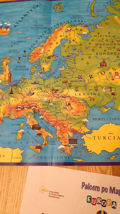 Palcem po Mapie Europa gra Wyd.Abino