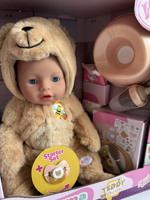 Лялька Baby Born Емма у костюмі ведмедика бейбі борн