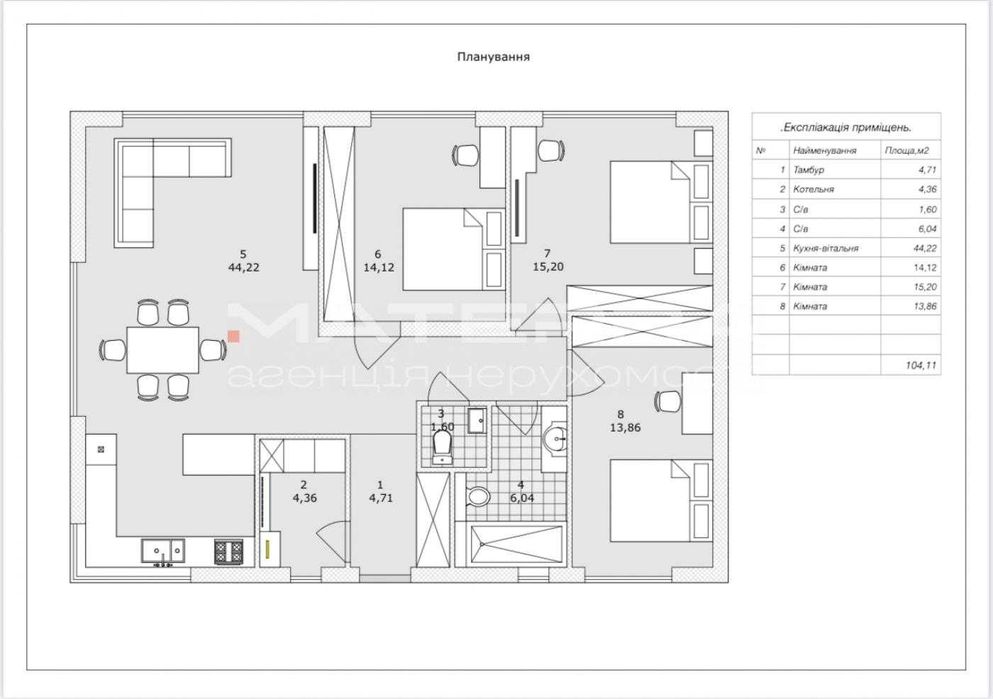 Іванковичі продаж будинку в котеджному містечку 105 м2