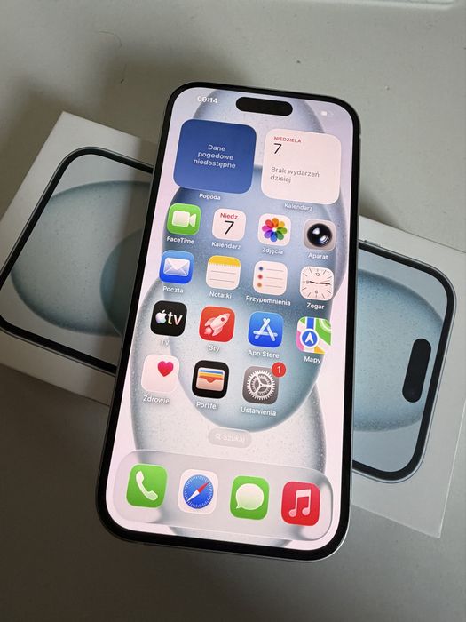 Bateria 100% iPhone 15 128gb Blue Idealny