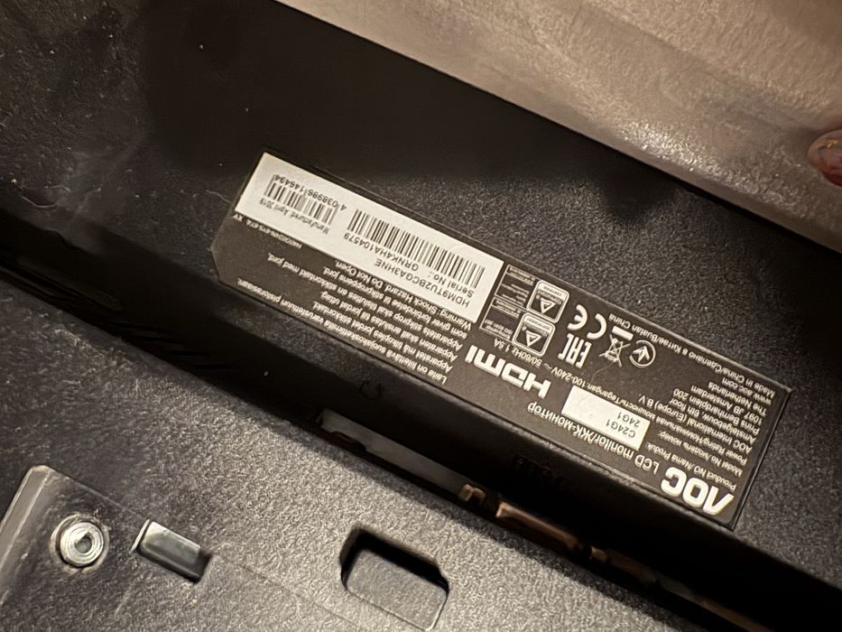 AOC C24G1 Curved 144Hz - gaming, uzywany rok, z pudelkiem