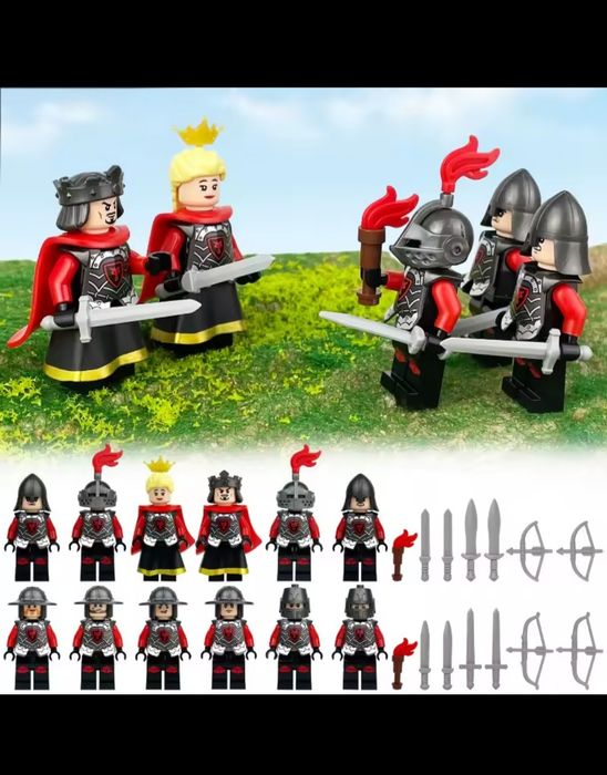 Klocki rycerze średniowiecza castle knights kompatybilne z Lego klocki figurki rycerze średniowieczni rycerze klocki figurka rycerz zestaw