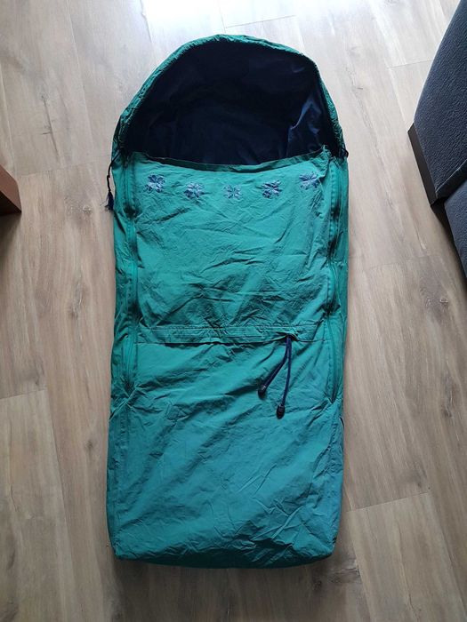 Śpiworek zimowy do wózka sanek 120cm Skandynawski Owcza wełna