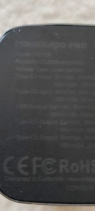 POWERBANK 20000mAh POWERADD PRO PD100 Fast Charge 100W