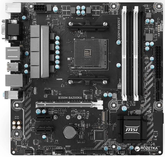 Материнська плата b350m bazooka