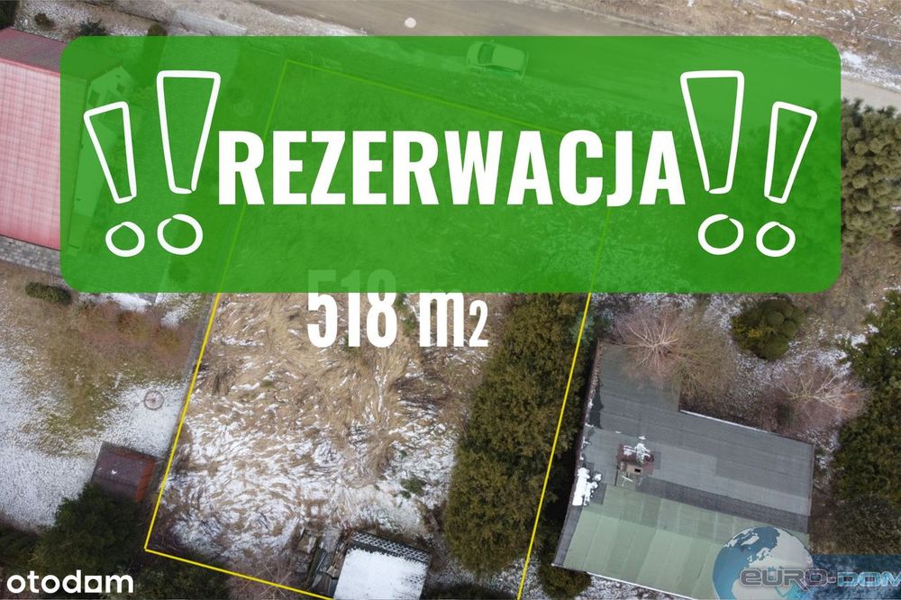 Na Sprzedaż Działka O Powierzchni 518M2, Rybojedzko - Blisko Poznania!