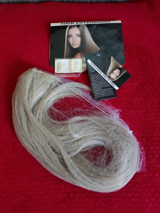 Treski doczepki do włosów włosy blond peruka dla Kobiet Nowa