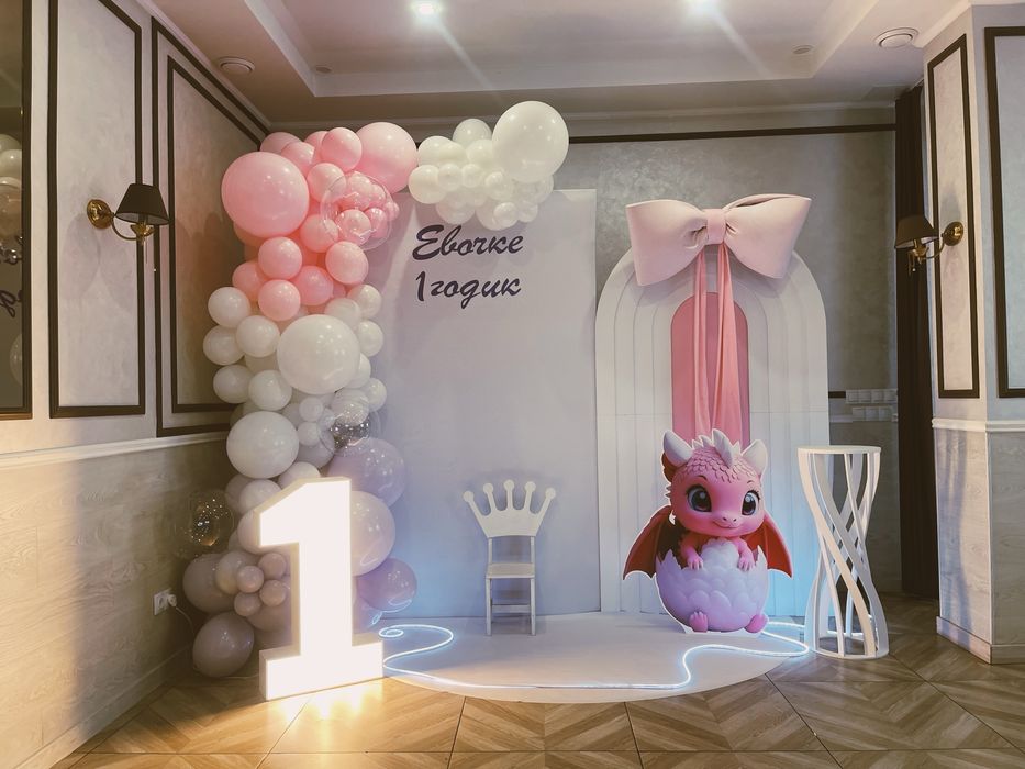 Фотозона , фотозона на годик, фотозона на рочо