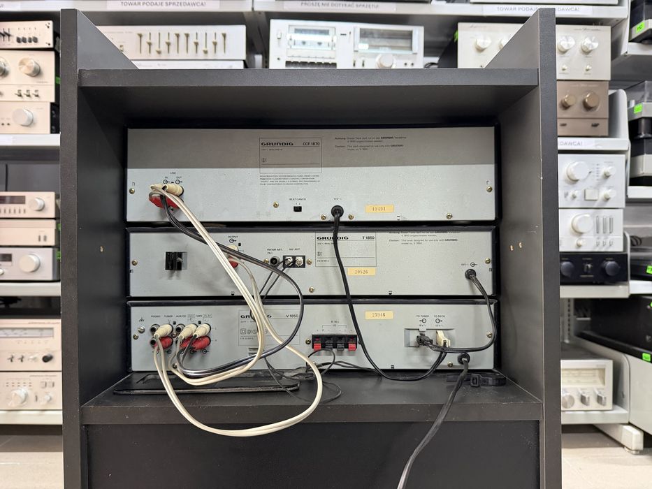 Wieża Grundig w oryginalnej szafce, V1850, T1850, CCF1870 Audio Room