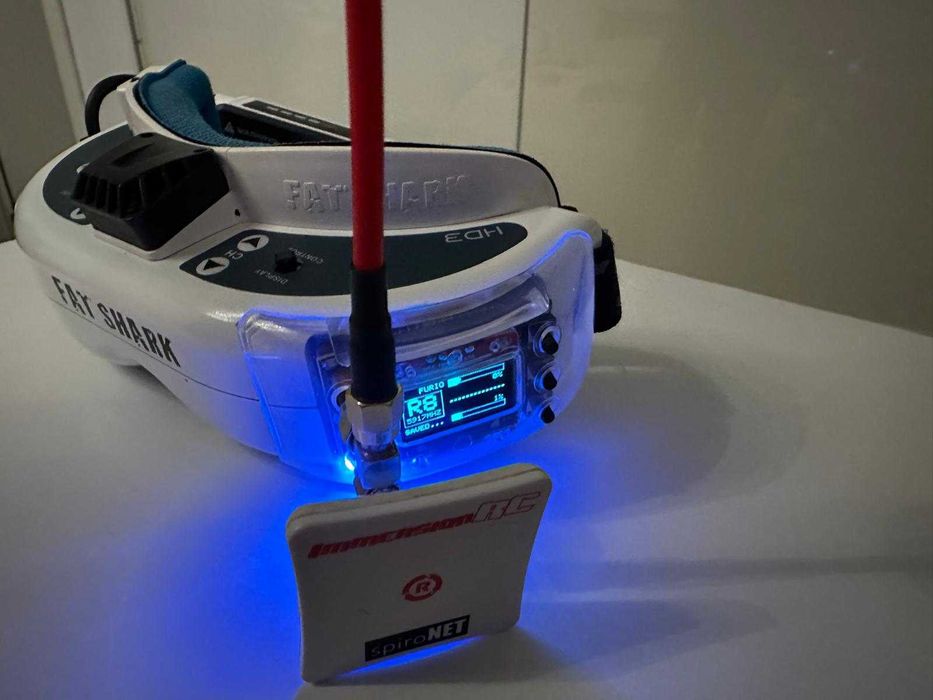 Goggles FPV Fatshark HD3 + Receiver Furious True-D + Antenas