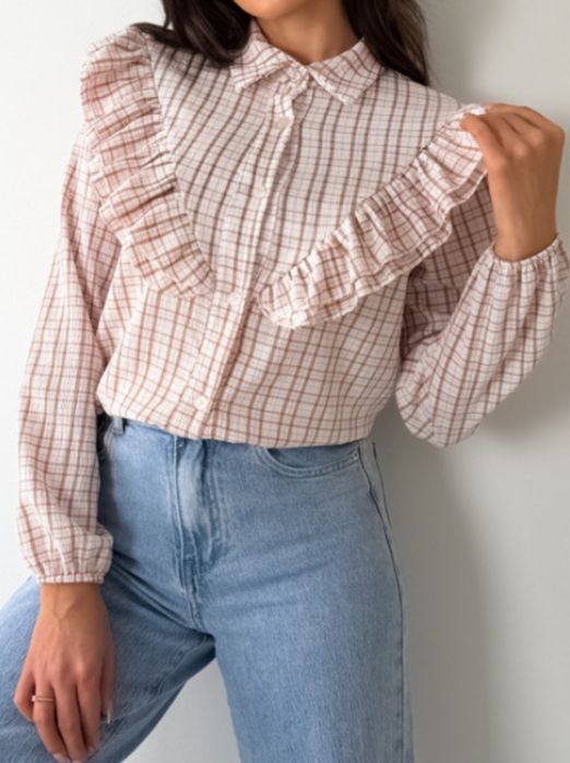 Koszula w kratkę włoska