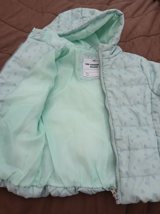 Quispo/ casaco acolchoado azul para menina MO Kids 4/5 anos