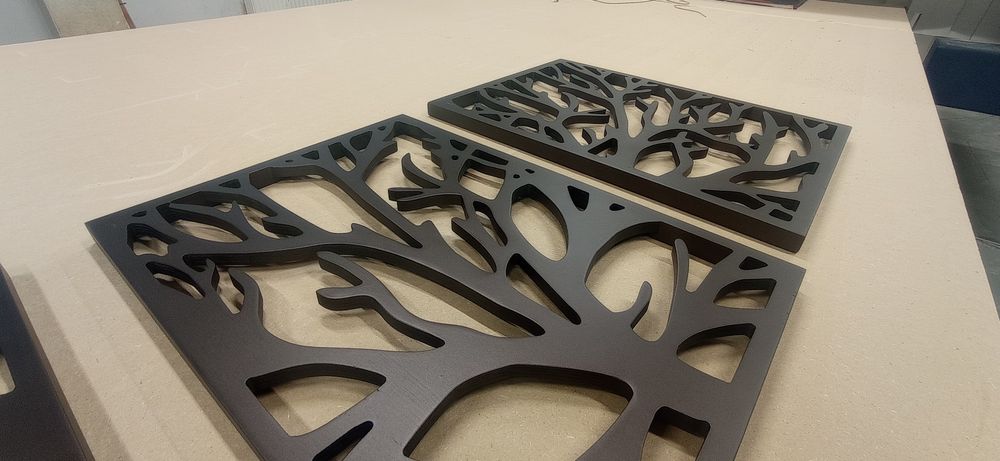 Piękny obraz ażurowy 3-częściowy ze sklejki.