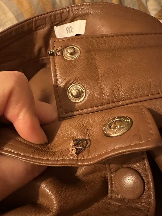 Saia em pele da La Redoute