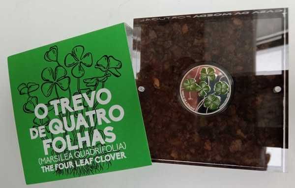 Moeda Trevo de 4 Folhas