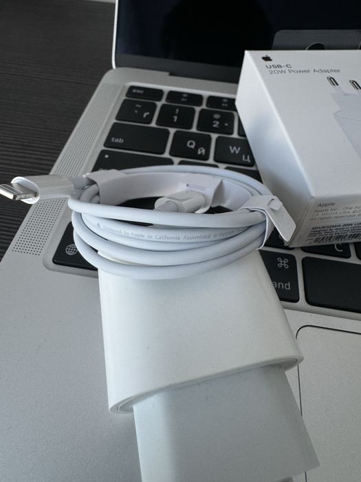 Комплект оригинал 20w быстрая зарядка айфон кабель и блок iphone