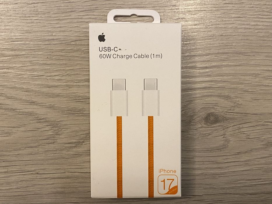 Nowy Oryginalny kabel Apple 1m 60W Okazja Iphone 17 i inne