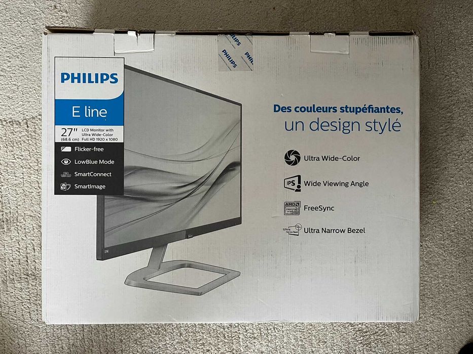 Philips E Line 276E9 | 27" IPS | bardzo dobry stan | komplet