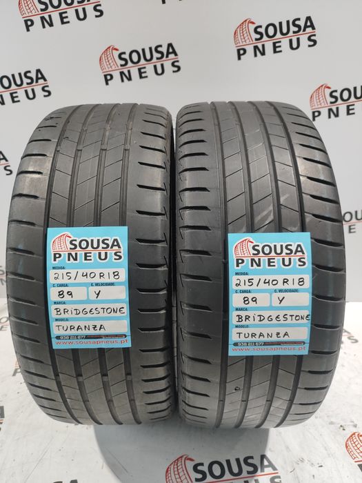 2 pneus 80% de piso 215-40R18 Bridgestone - Oferta dos Portes