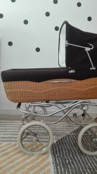 Berço/carrinho de bebé vintage / nórdico original dos anos 50