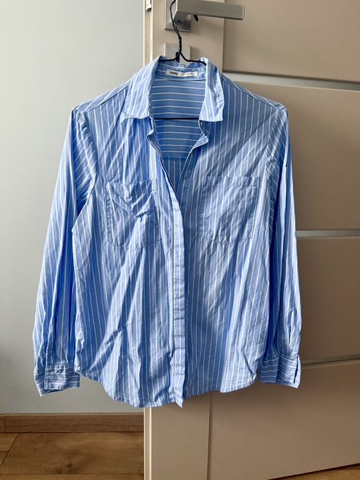 Koszula niebieska sinsay s 100% bawelna oversize