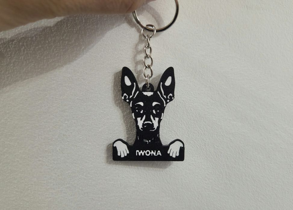 Brelok do kluczy Własny Napis Różne Rasy Psów