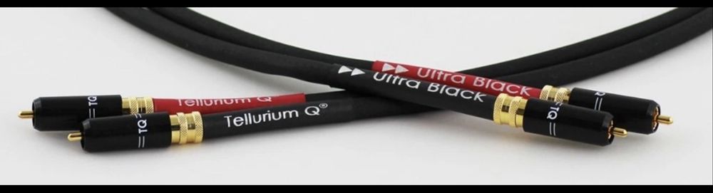 Cabo RCA 1m - Tellurium Q Ultra Black RCA 1m