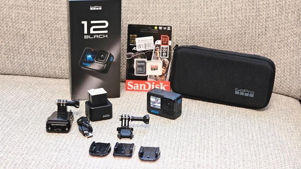 GoPro Hero 12 wraz z 3 akumulatorami