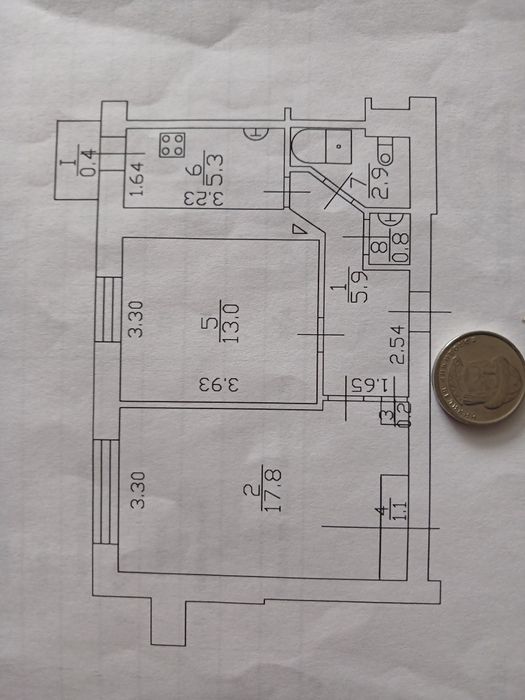 Продам 2х комн 48м2 ЗАЗ
