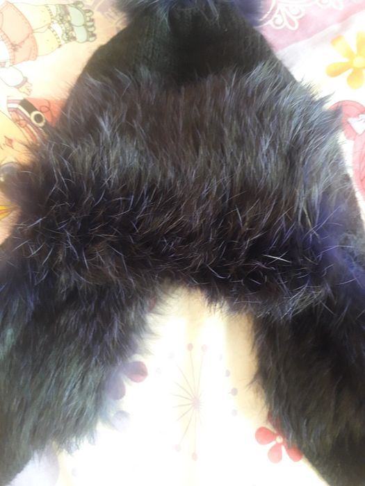 Шапка зима кролик