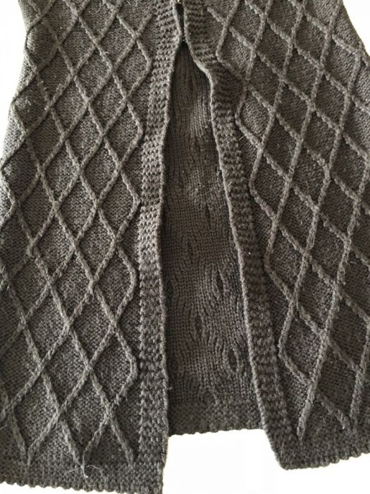 Casaco comprido em malha em lã - lanidor